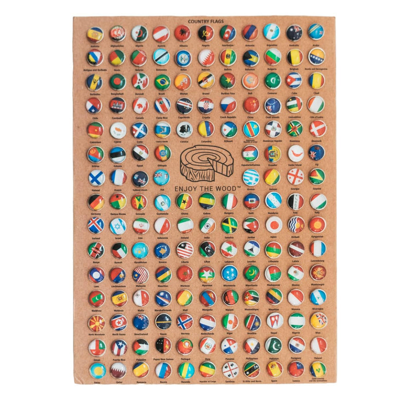 Cargue la imagen en el visor de la galería, Banderas para MAPA 3D de madera.